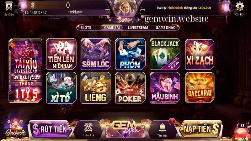 Game bài GEMWIN